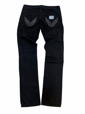 Armani Exchange Y2K Black Low Rise Bootcut Jeans Size 6